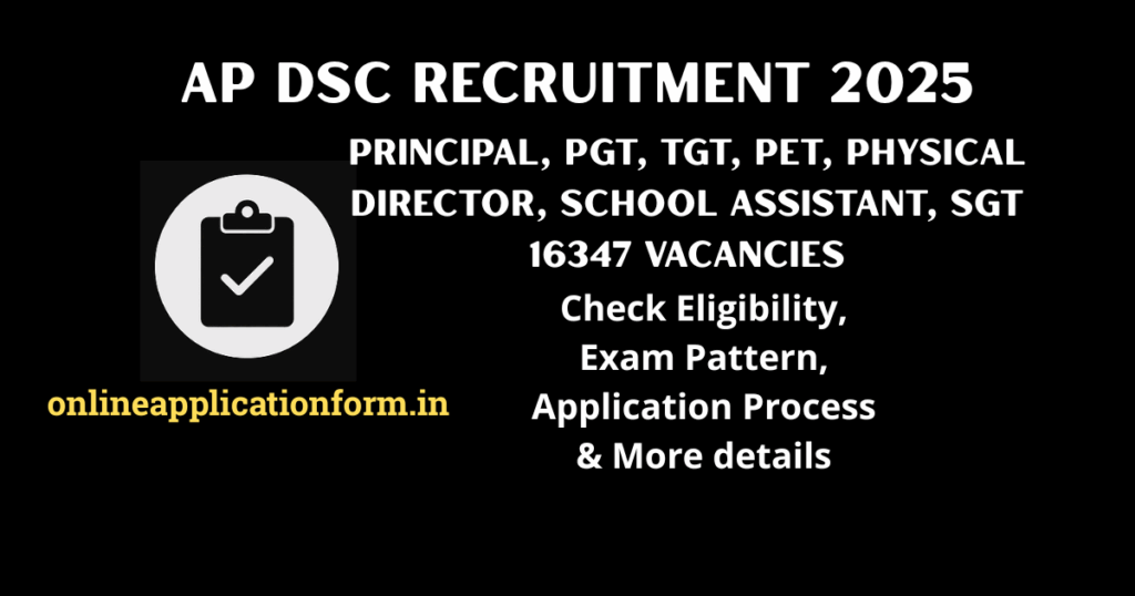 AP DSC Notification 2025
