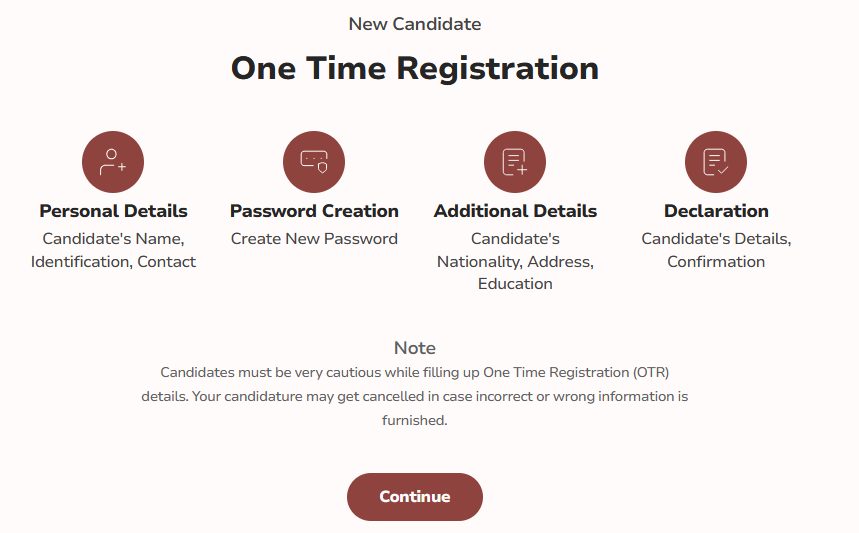 SSC CHSL 2025 Exam one time registration