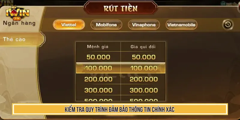 Cách Rút Tiền IWIN Nhận Thưởng Tăng Trải Nghiệm Cược 4 Hoàn tất rút tiền IWIN khi đã kiểm tra mọi dữ liệu