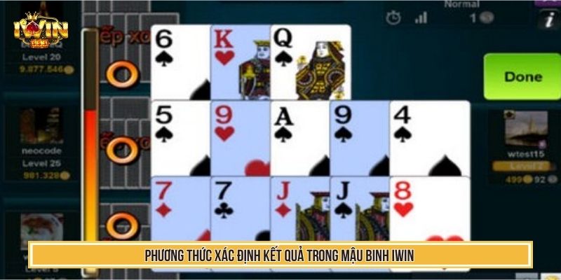 Sàn Đấu Mậu Binh IWIN Trí Tuệ Kịch Tính Quà Giá Trị Nhất 3 Phương thức xác định kết quả trong mậu binh IWIN