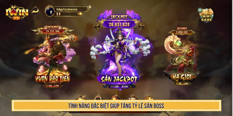 Siêu Phẩm Bắn Cá Tây Du IWIN Săn Boss Đậm Chất Tây Du Ký 3 Tính năng đặc biệt giúp tăng tỷ lệ săn boss